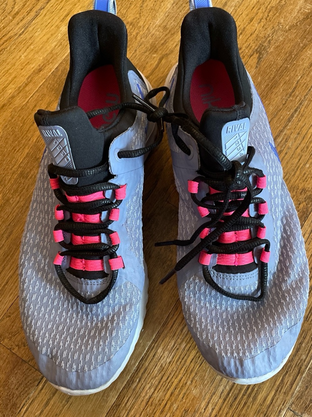 Nike size 9 Women's Light Blue and Pink Athletic Sneakers